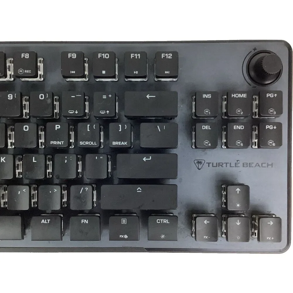 Turtle Beach Vulcan II TKL Pro Gaming Keyboard -Black -Backlit Multicolor Tested